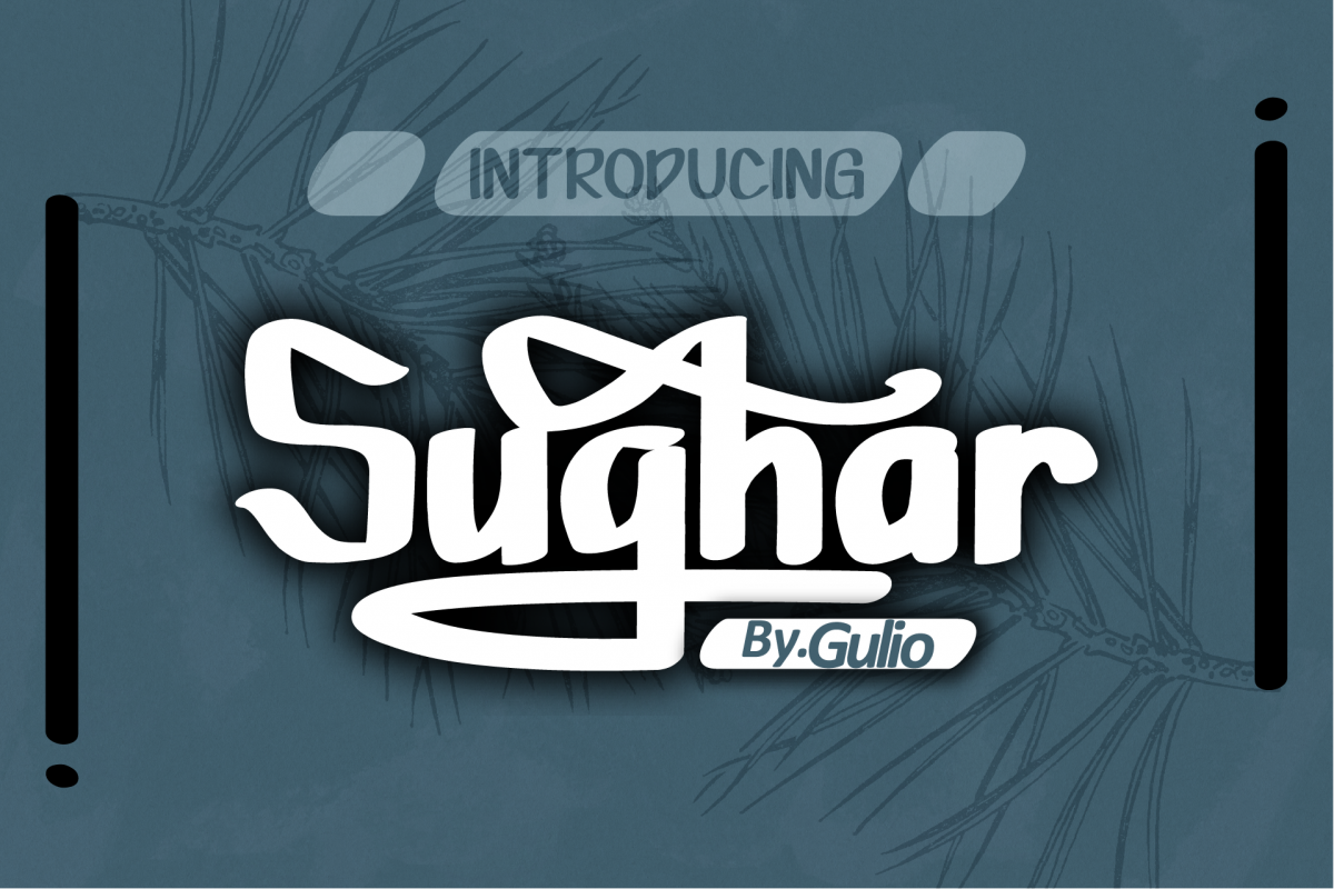 Sughar BRUSH Font example image 1