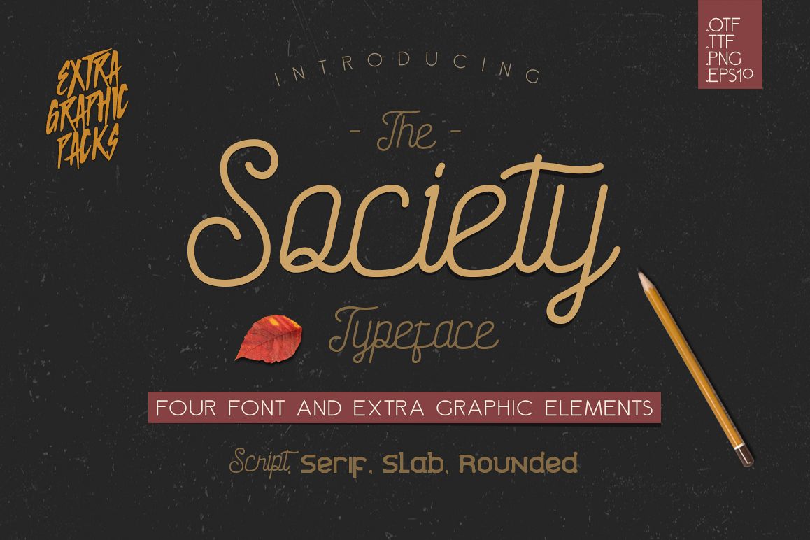 Society Typeface - 4th Font! example image 1