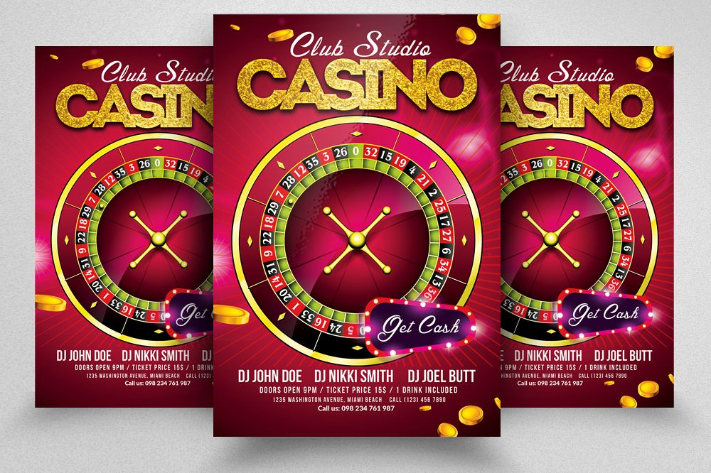 Casino Flyer Template example image 1