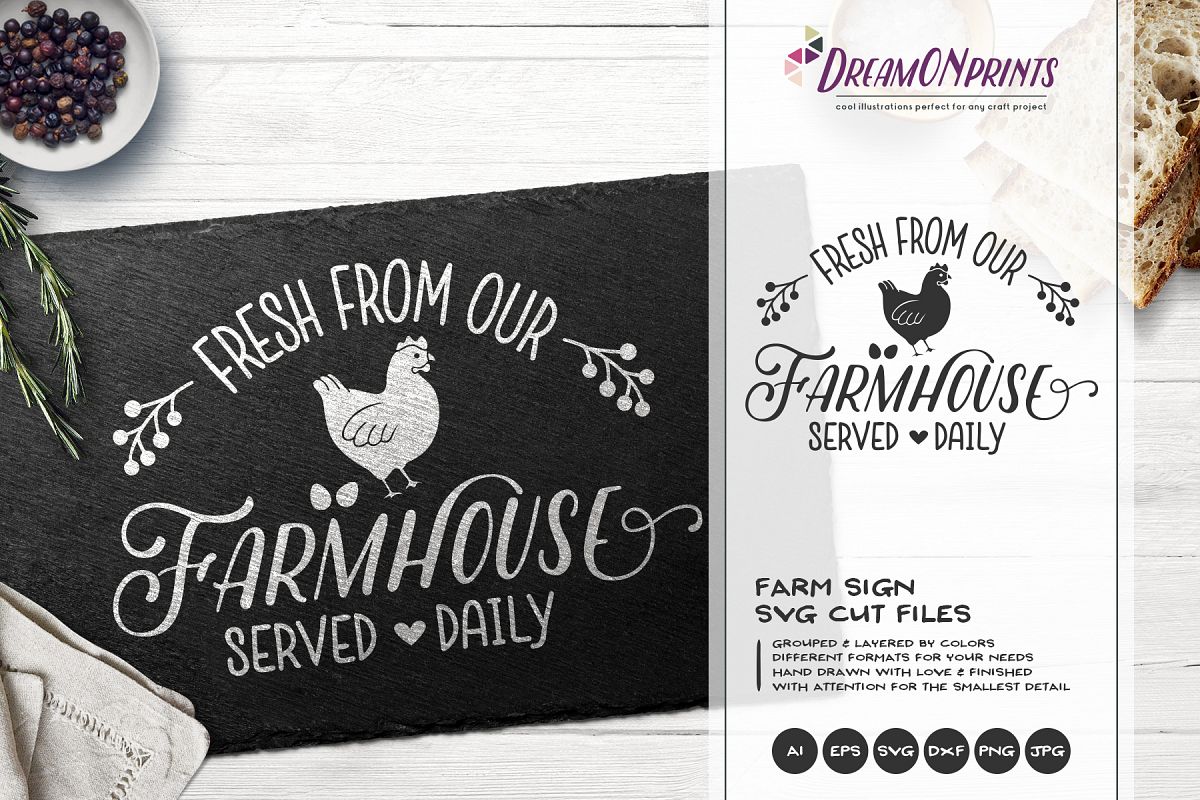 Fresh from Our Farmhouse SVG - Farm Sign SVg example image 1