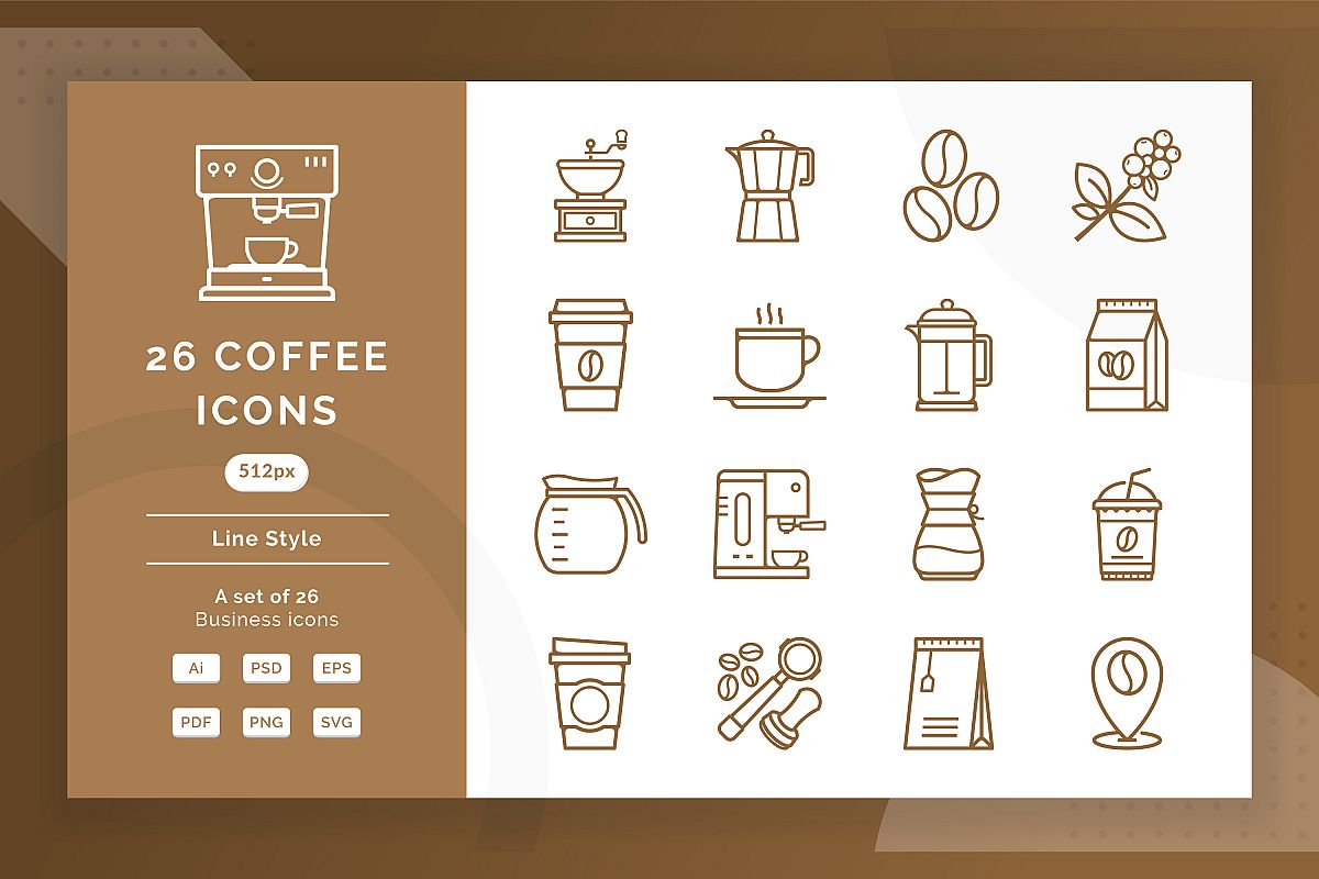 Coffee Icons example image 1