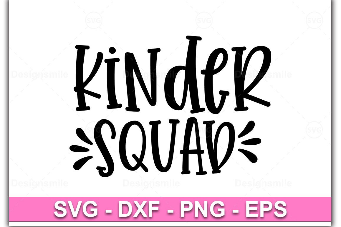 Kinder Squad svg, Kinder svg, dxf, png, Kindergarten svg example image 1