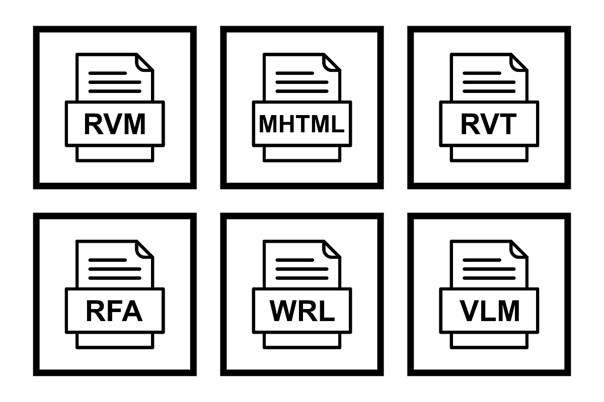 Set Of File Formats Icons example image 1