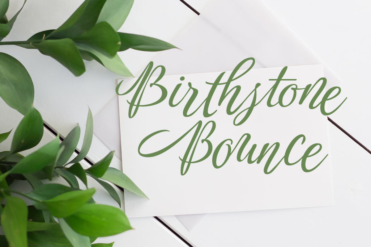Birthstone Bounce 2 Font Package example image 1