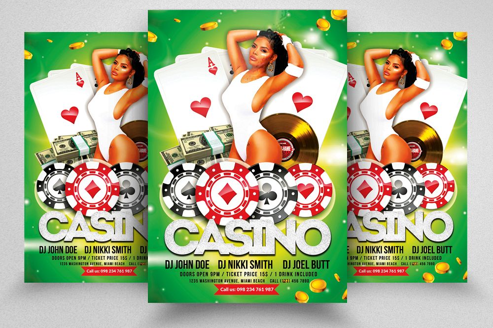 Casino Flyer Template example image 1
