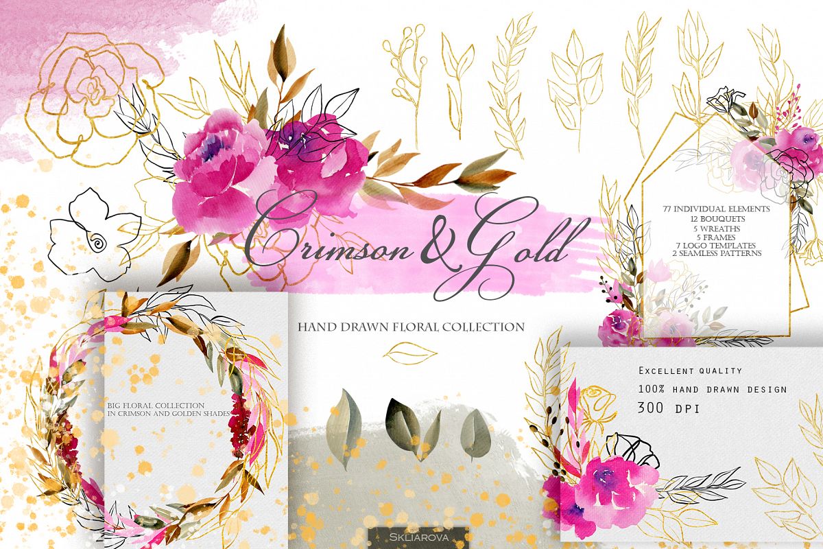 Crimson and Gold collection example image 1