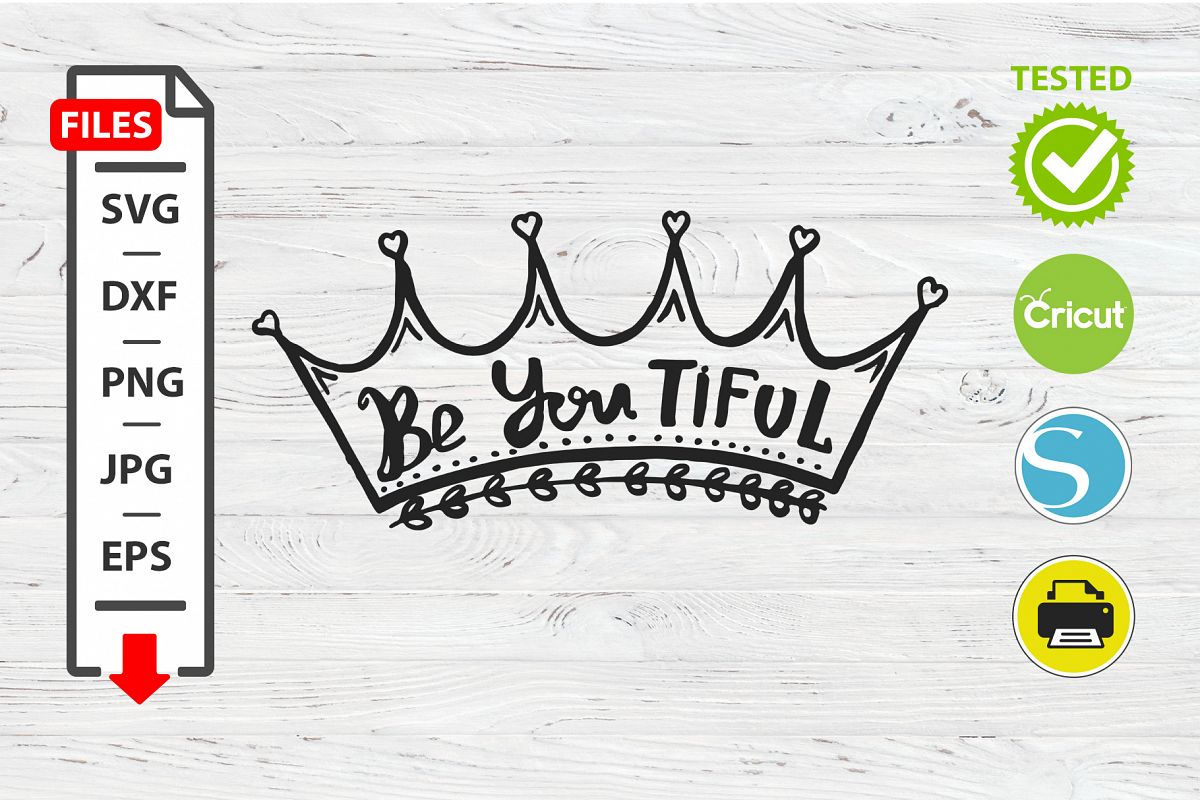 Be youthful motivational quote SVG Cricut Silhouette design example image 1
