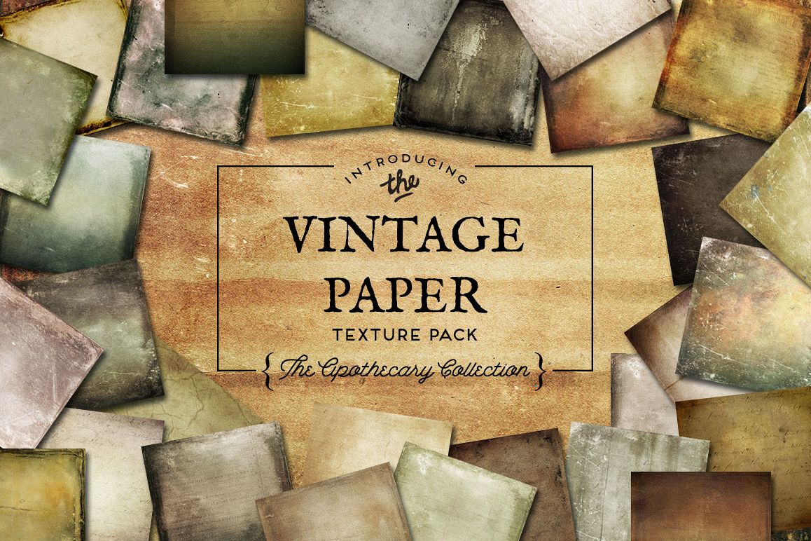 Vintage Paper Textures Apothecary Collection example image 1
