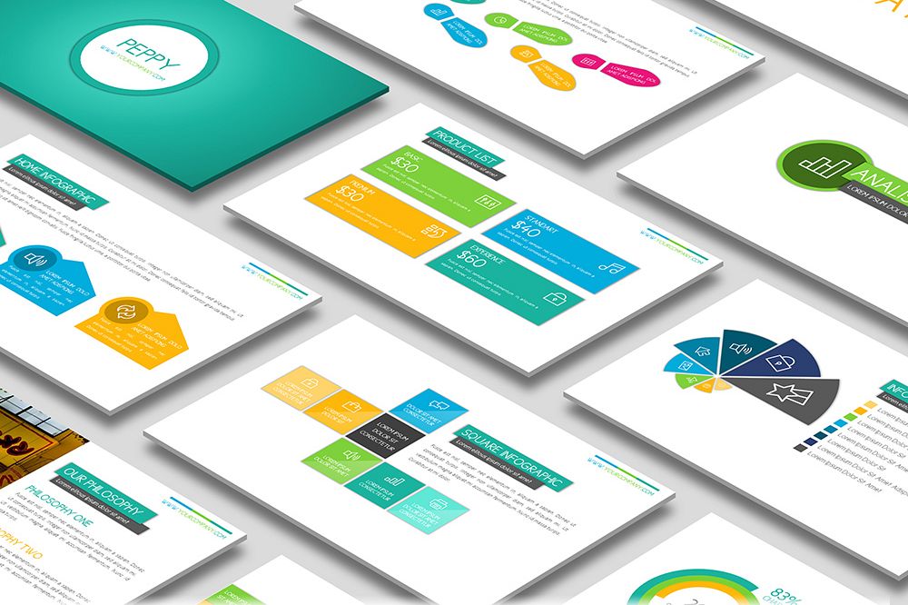 Peppy Powerpoint Template example image 1