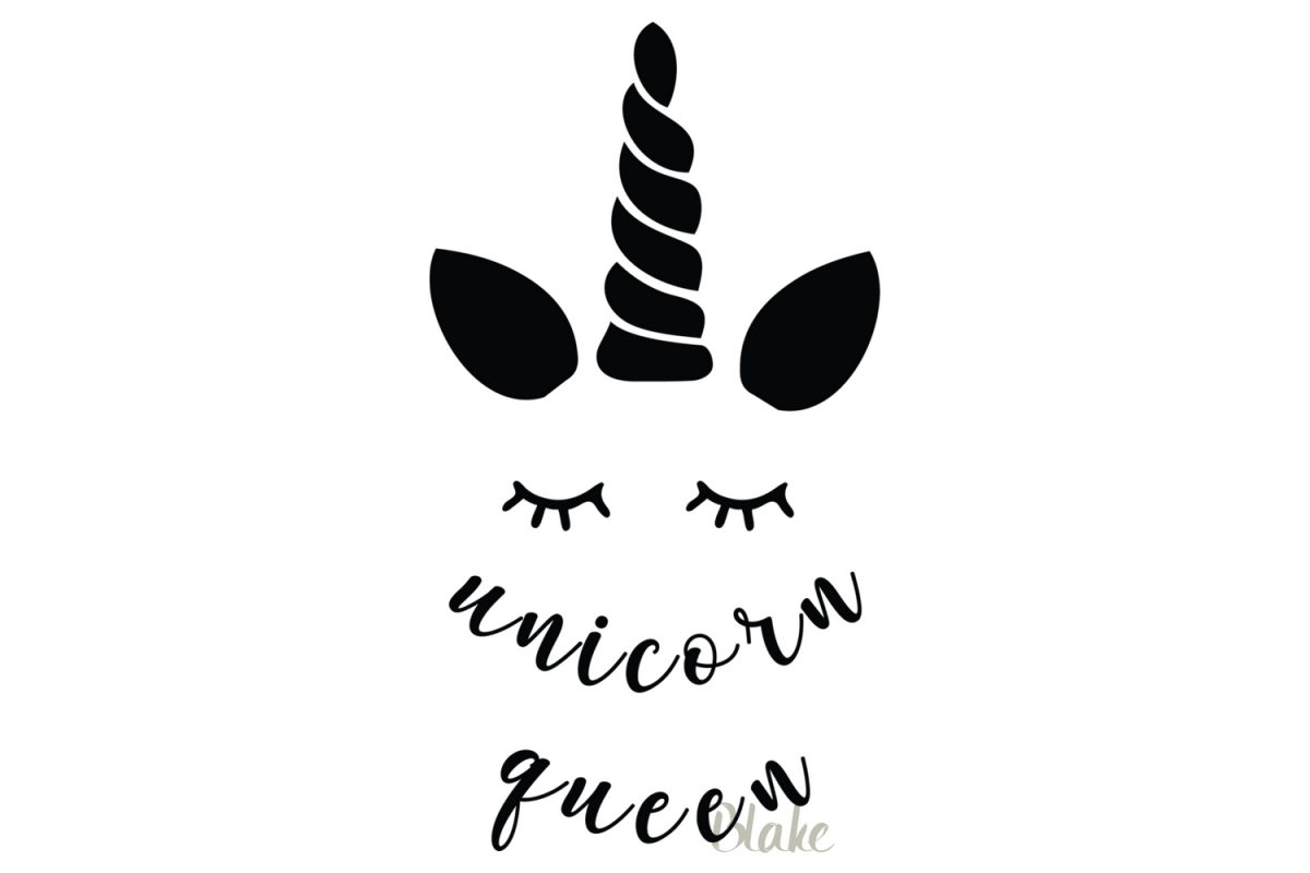 Unicorn Queen SVG file Unicorn SVG Unicorn birthday party