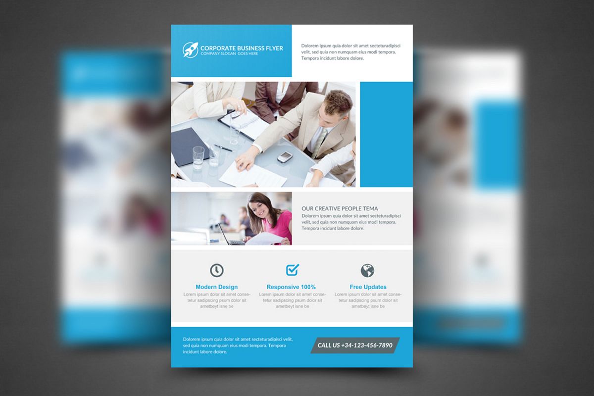 Clean Corporate Business Flyer example image 1