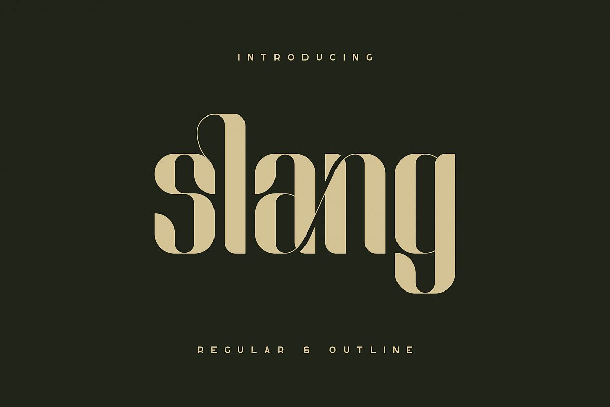 Slang - Ligature Font example image 1