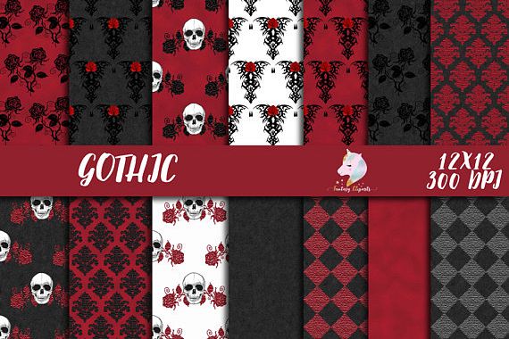 Gothic Digital Paper example image 1