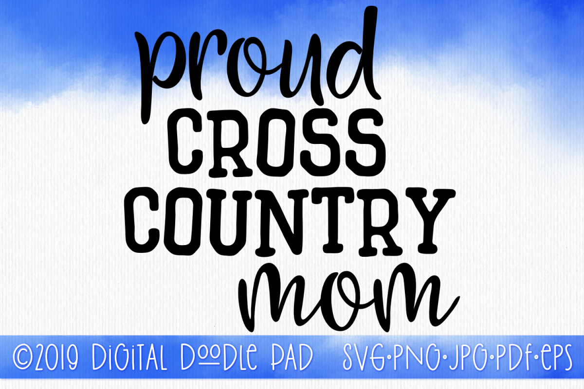 Cross Country Mom SVG, Sports SVG example image 1