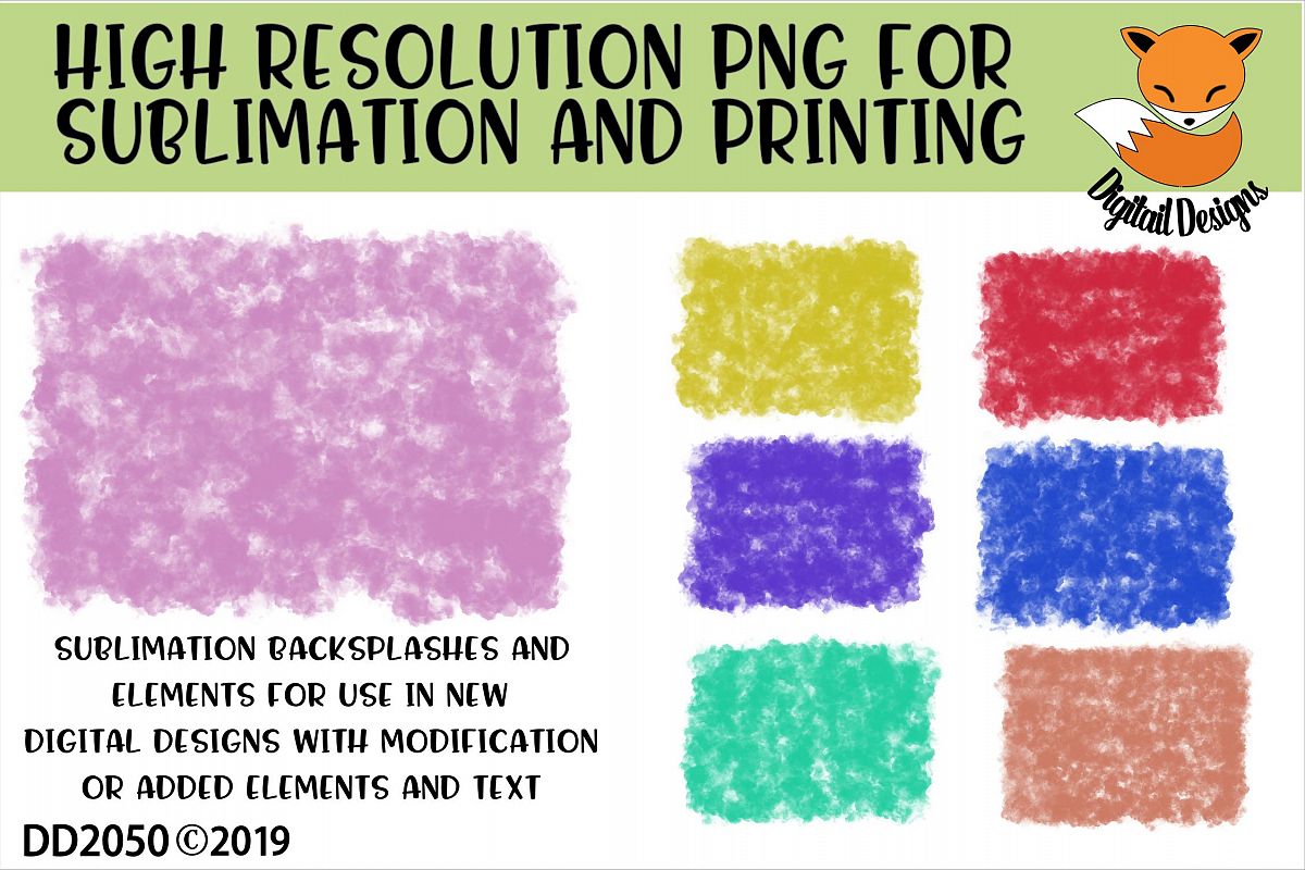 Smoke Distressed Sublimation Background Element Bundle example image 1