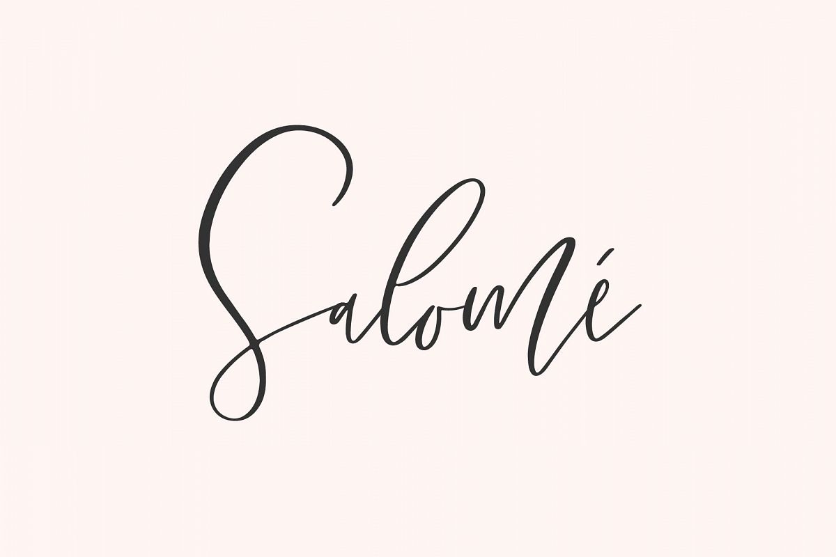 Salome Signature Font Family example image 1