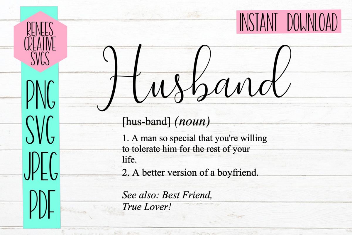 Download Husband Definition Quote Svg Cutting File