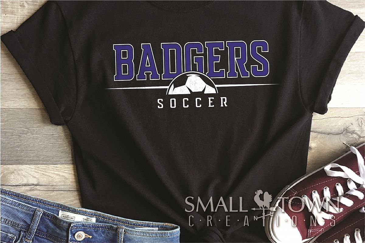 Badger, Badger Soccer Team, Sport, PRINT, CUT & DESIGN example image 1