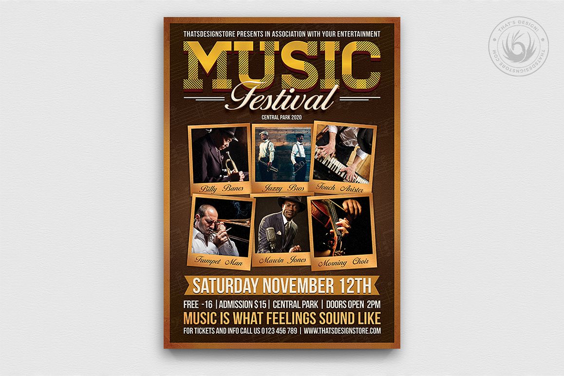 Music Festival Flyer Template V7 example image 1