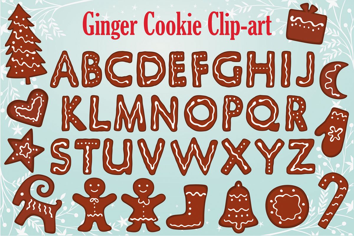Gingerbread Clipart Collection example image 1