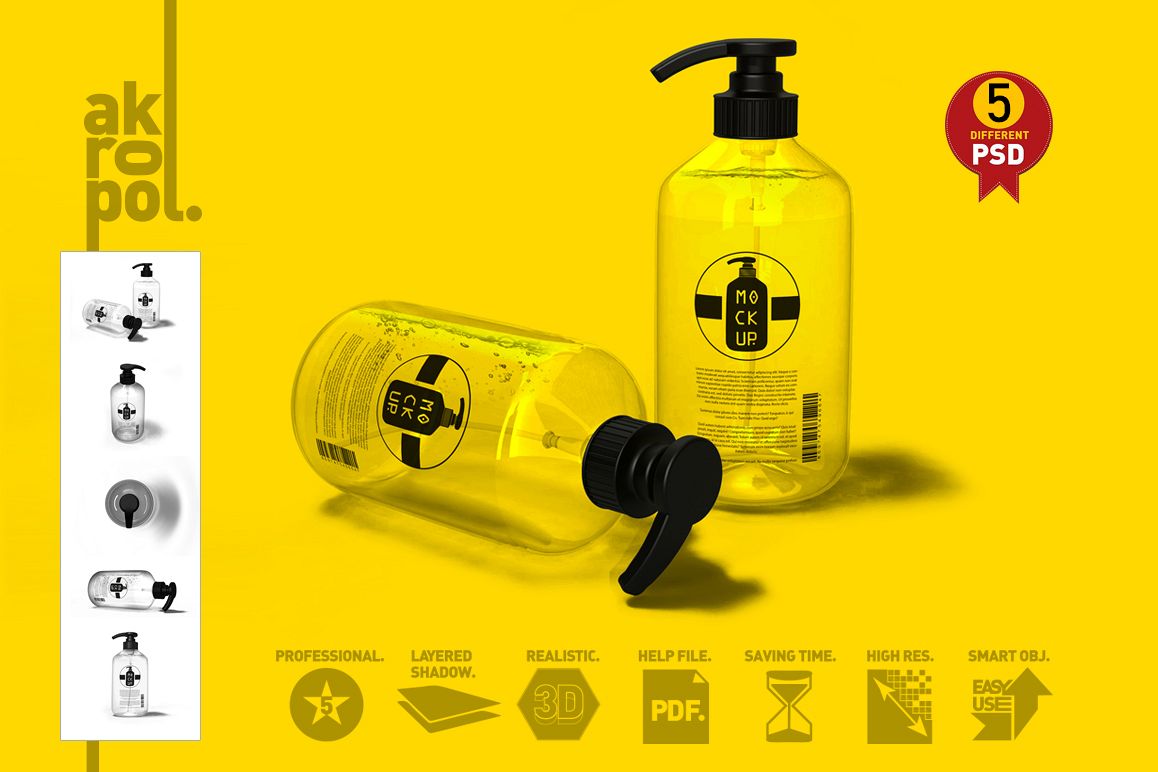 Pump Bottle Mock Up example image 1