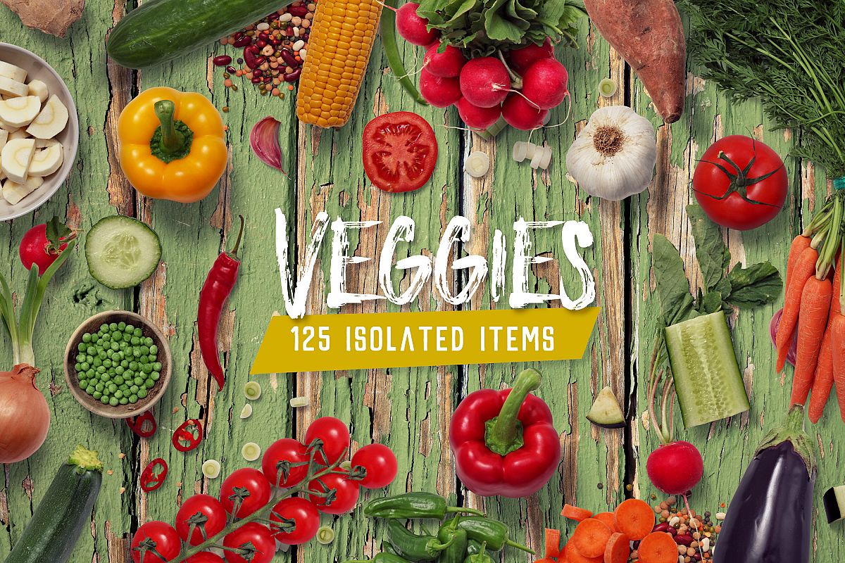 Veggies - Isolated Food Items example image 1