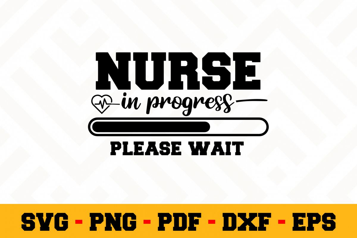 Nurse SVG Design n595 | Nurse SVG Cut File example image 1