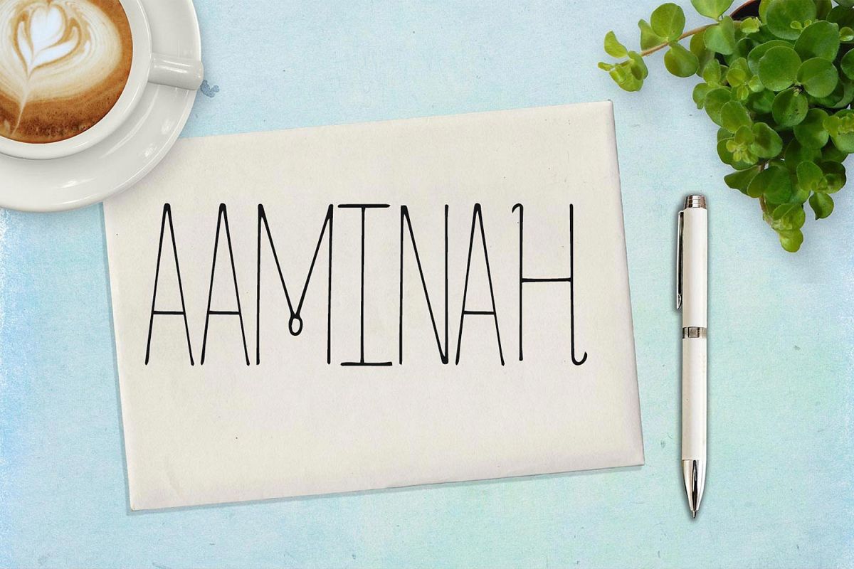 Aaminah Font example image 1