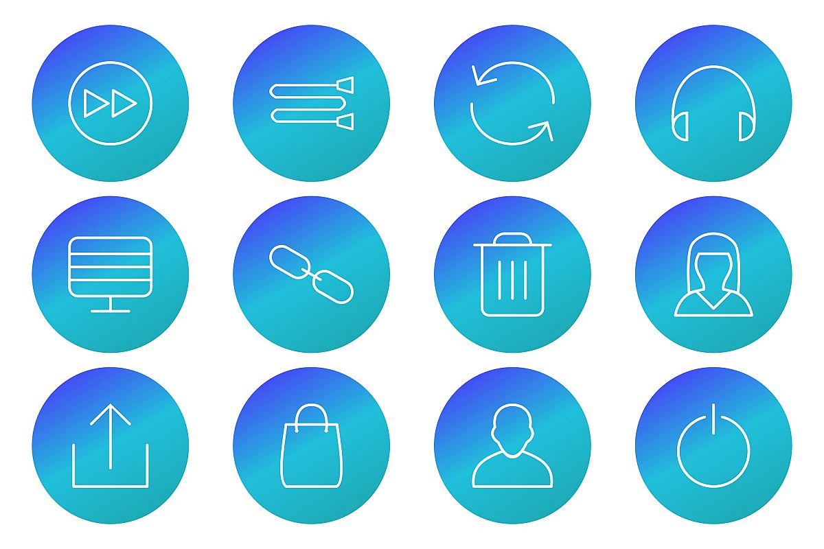 Set Of Multimedia Icons example image 1