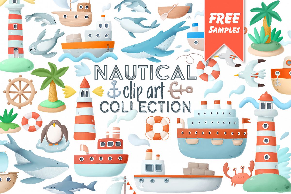Nautical clip art collection example image 1