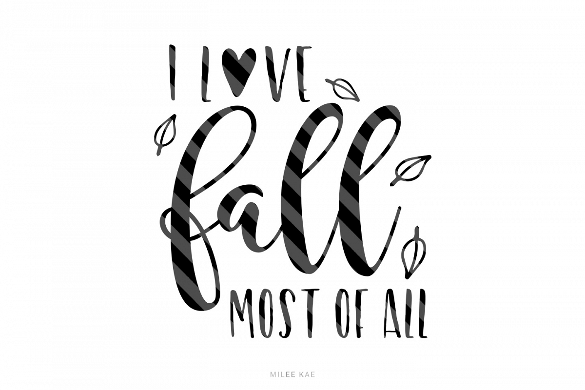 Download I love fall, Cutting file, SVG, PNG, EPS