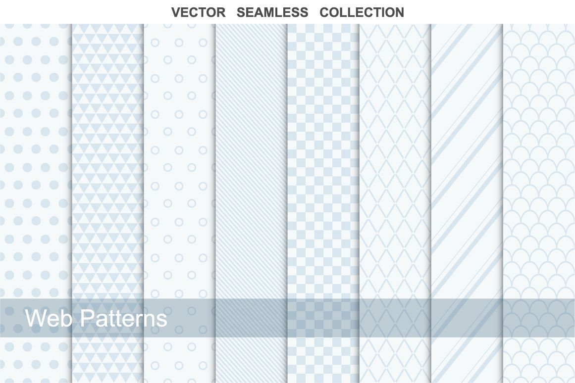 Collection of web seamless patterns. example image 1