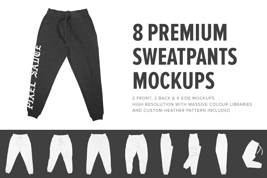 8 Premium Sweatpants Mockups example image 1