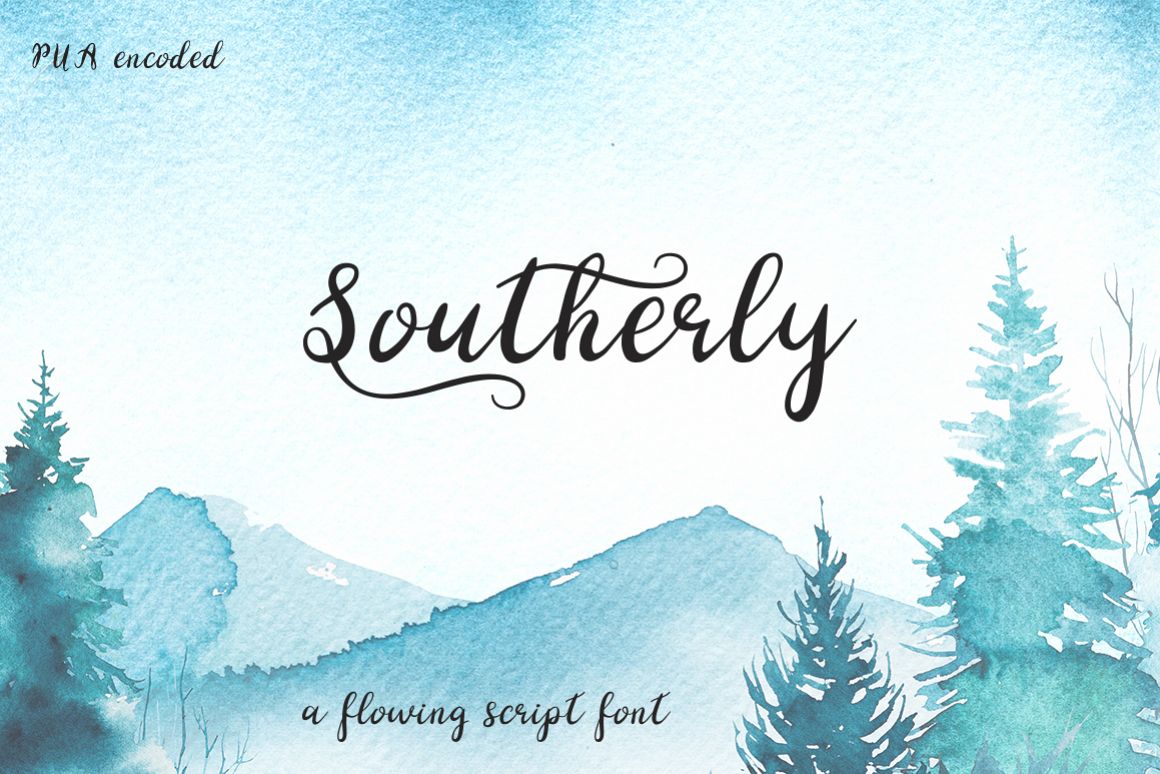Southerly Script Font example image 1