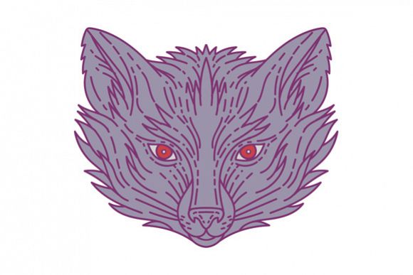 Fox Head Mono Line example image 1
