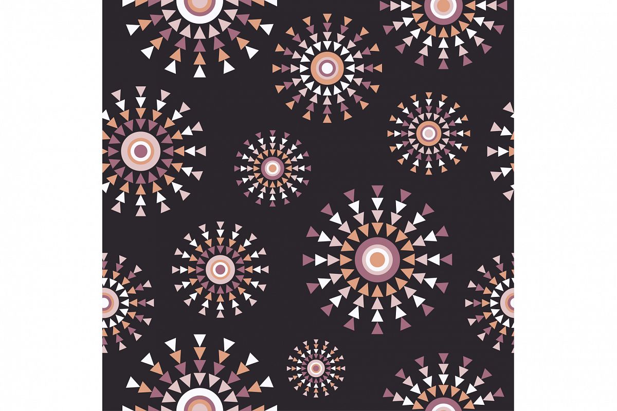 Ethnic boho seamless pattern. Print. Repeating background. Cloth design, wallpaper. example image 1