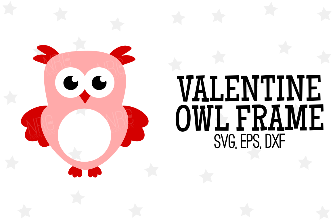Download Valentine Owl Frame SVG File (58102) | SVGs | Design Bundles
