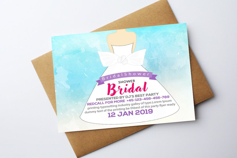 Bridal Shower Invitation Card example image 1