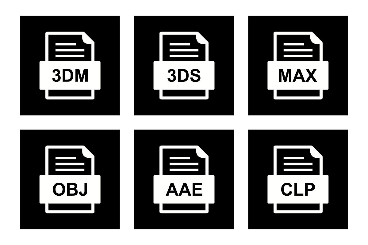 Set Of File Formats Icons example image 1