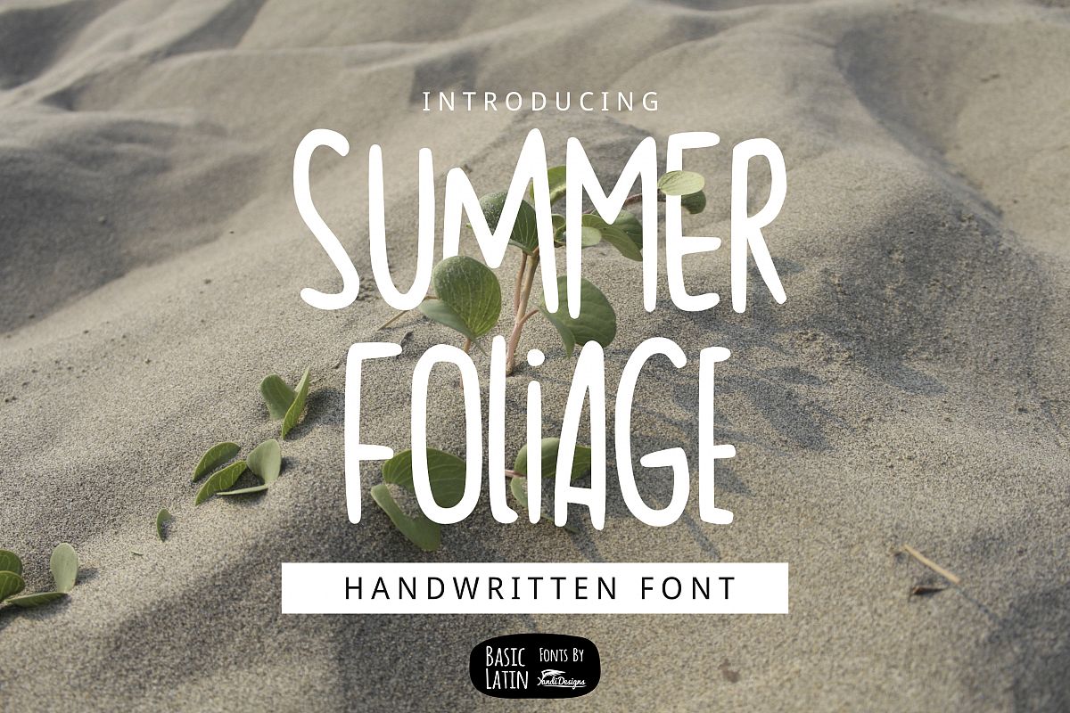 Summer Foliage Font example image 1