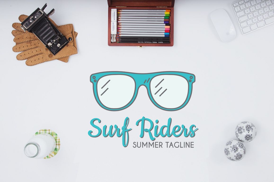 Surf Riders Logo Template example image 1