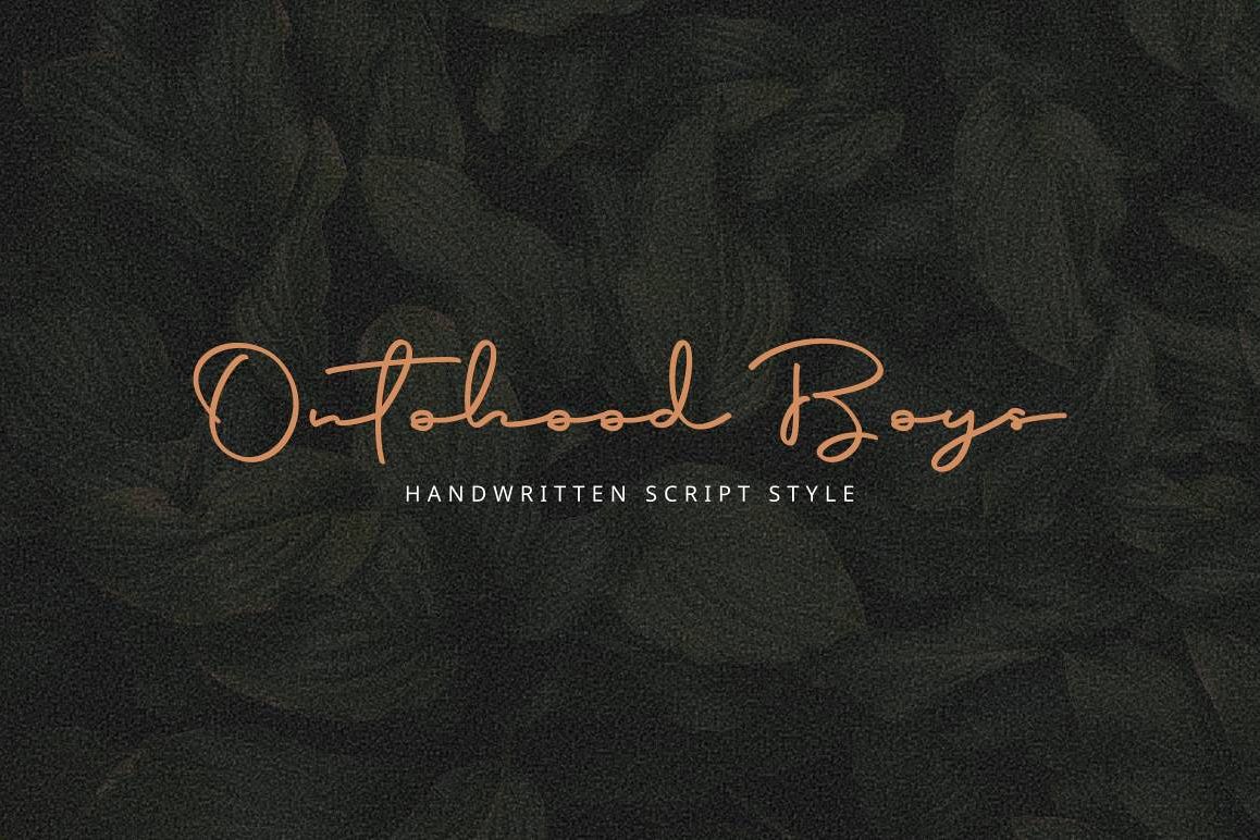 Script Font - Ontoohood Boys example image 1