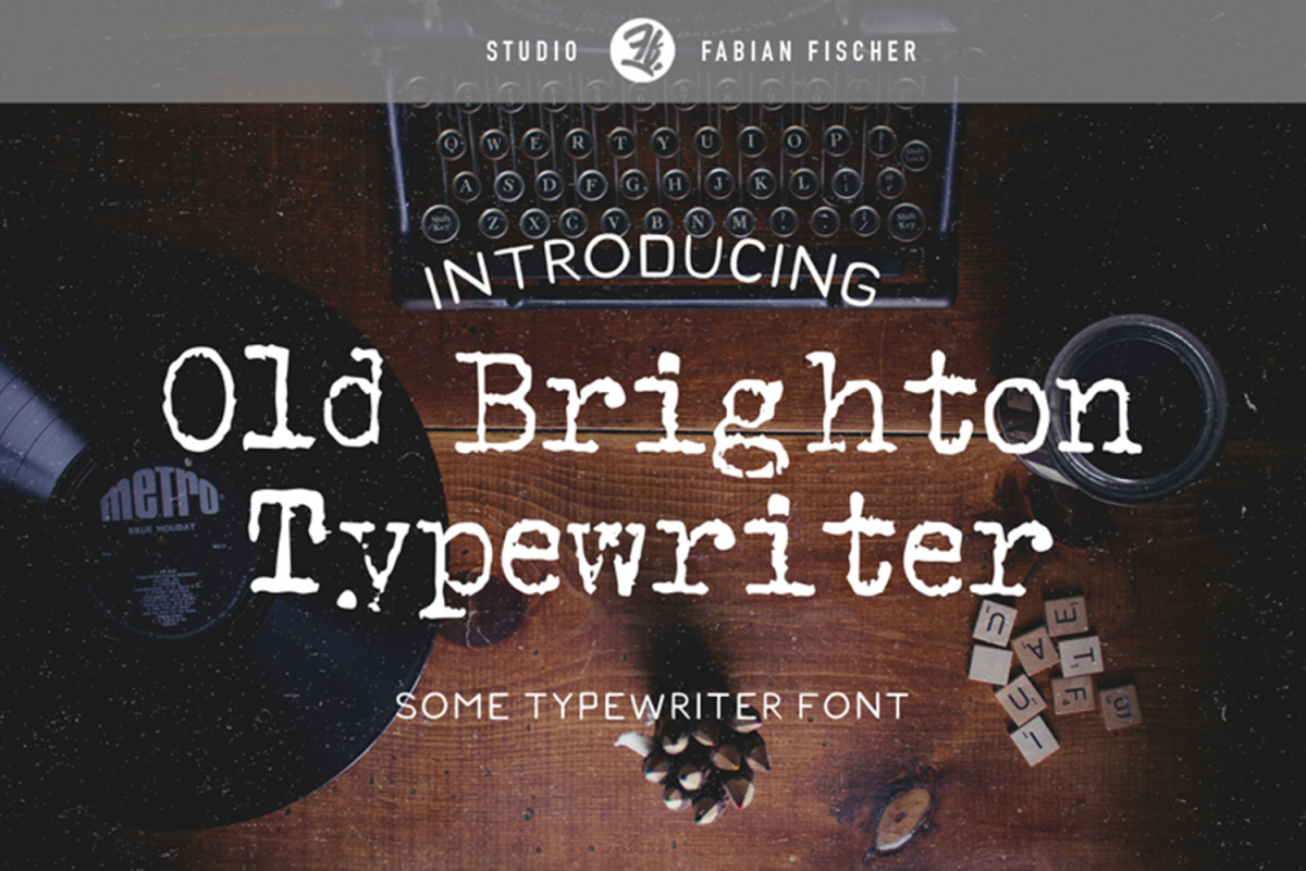 Old Brighton Typewriter - Font example image 1
