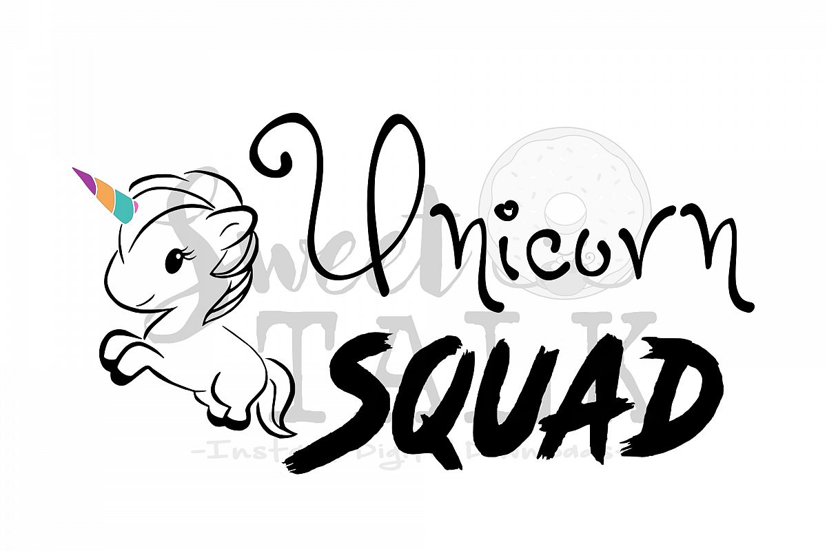 Unicorn Squad-svg,dxf,png,jpg-Instant Digital Download