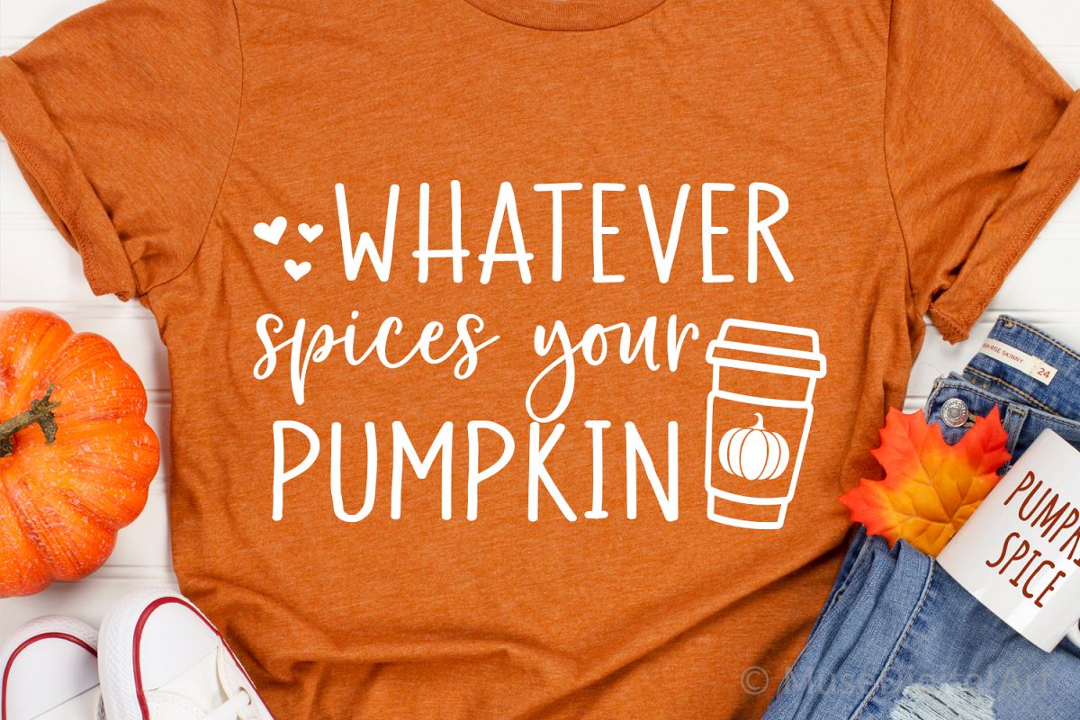 Funny Fall Svg, Whatever Spices Your Pumpkin Svg, Pumpkins example image 1