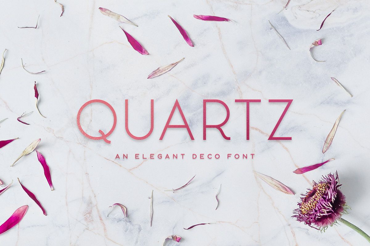 Quartz - Deco Font example image 1
