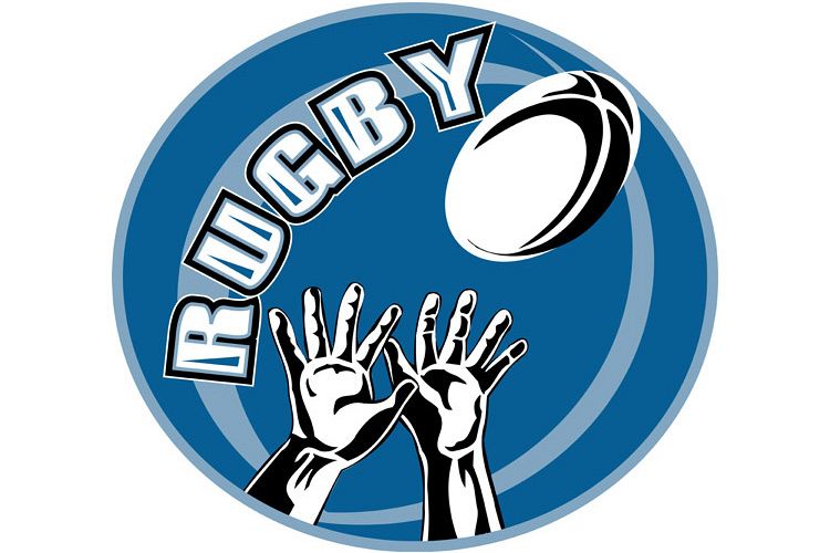 rugby player hands catch ball example image 1