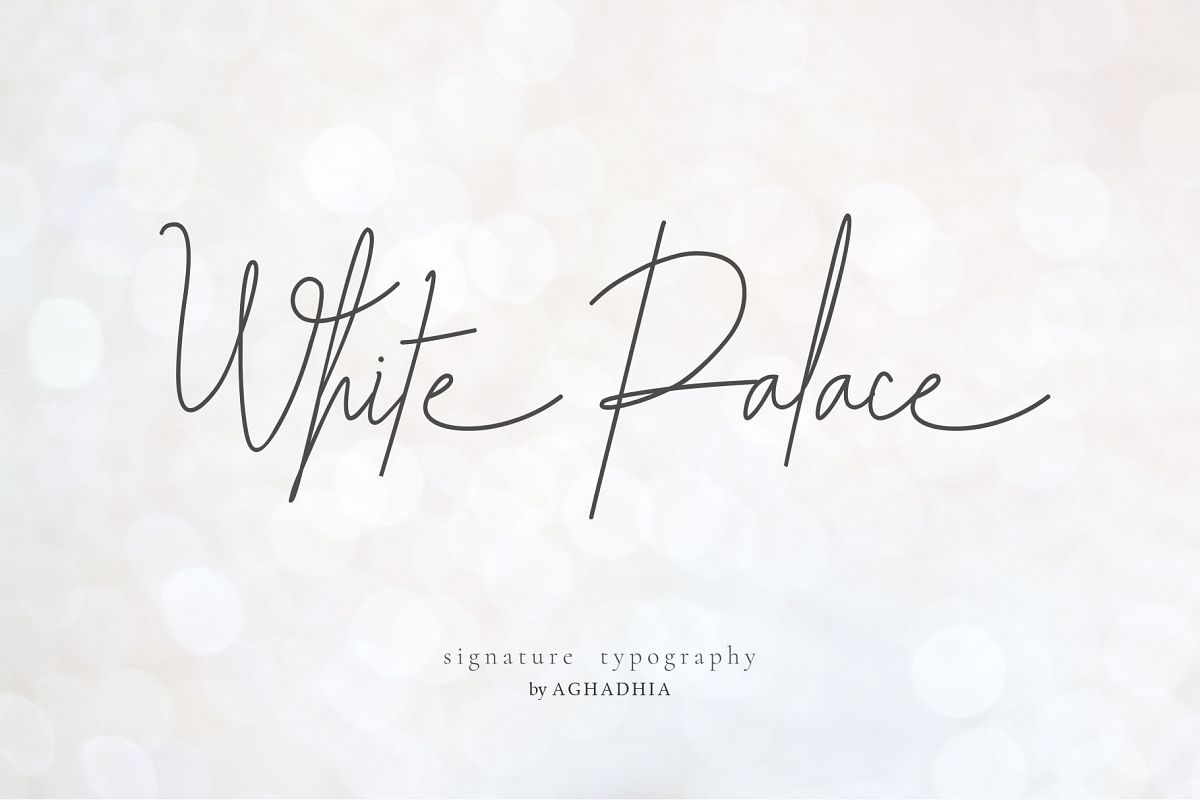 White Palace Script - Font Duo example image 1