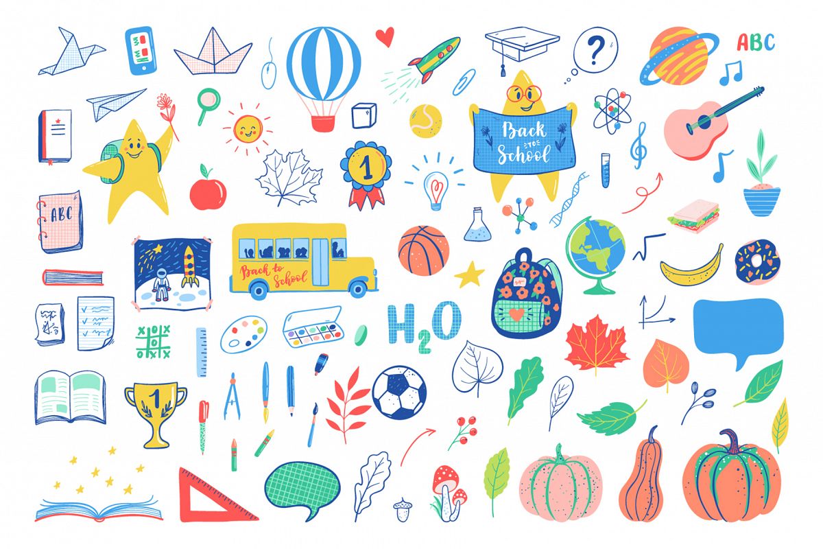 90 Back to school elements example image 1