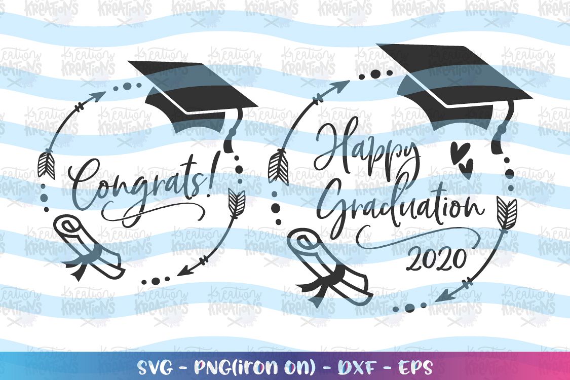 Graduation svg Monogram svg Congrats svg Happy graduation example image 1